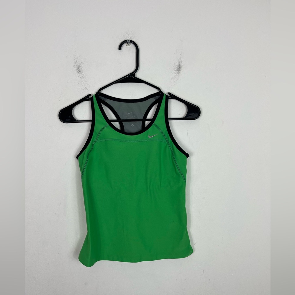 Nike Bright Green Dri-Fit Workout Tank Sz S